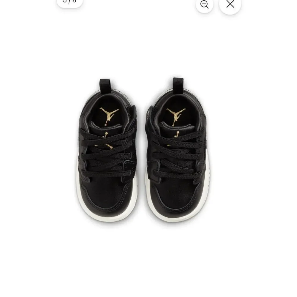 Jordan 1 Low ALT SE (TD) Black, Metallic Silver-Sail/Size-4 C / FZ3922 001